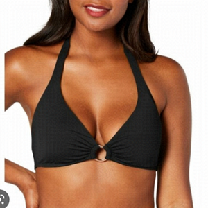 Nwt Bar III Sunset Solids Ring Halter Two Piece Bikini - M